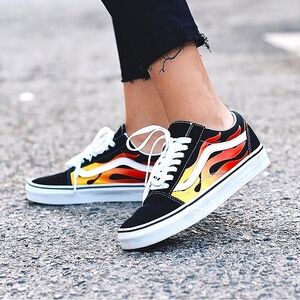 🤩50% OFF Vans 'Off The Wall' Flames Sneakers